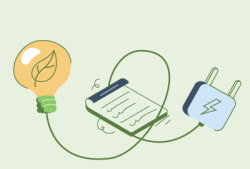 illustrazione per energia pulita CER